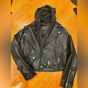 Faux leather jacket